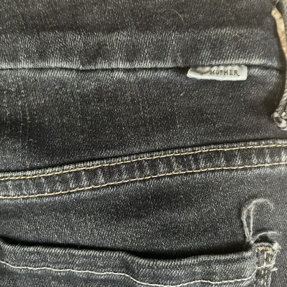 MOTHER Size 26 The High Waisted Looker Jeans Coffee Tea or Me Wash Skinny Dark - Picture 3 of 9